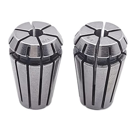 2pcs ER11 1/8 inch Spring Collet Precision Mill Chuck Collet CNC Engraving Machine & Router Milling Lathe Tool Holder (2pcs ER11 1/8) Atoptool