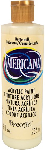 DecoArt DA03-9 Americana Acrylics, 8-Ounce, Buttermilk - WoodArtSupply