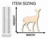 Unfinished Wood Deer Shape - Animal - Craft - up to 24" DIY 10" / 1/4" 24 Hour Crafts