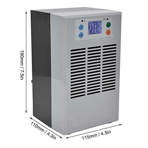 2 in 1 Water Chiller, 35L 1-3L Aquarium Heaters Aquarium Chiller for Axolotl Jellyfish Coral Reef Shrimp, 100W Smart Industrial Chiller with Pump - WoodArtSupply