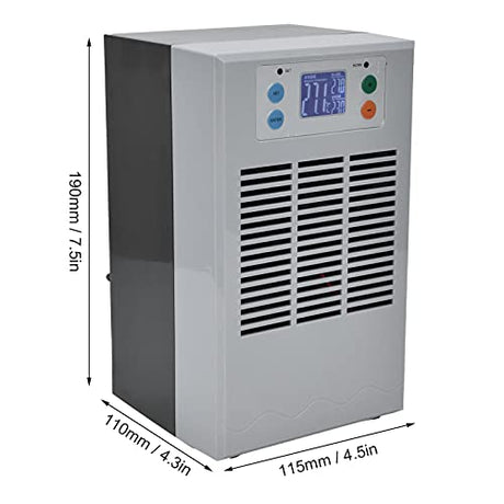 2 in 1 Water Chiller, 35L 1-3L Aquarium Heaters Aquarium Chiller for Axolotl Jellyfish Coral Reef Shrimp, 100W Smart Industrial Chiller with Pump Diydeg
