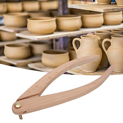 Jeanoko Solid Wood Caliper Positioning Distance Measuring Tool Wooden Pottery Tools for Ceramic Production Measurement(8-inch Wooden Caliper) Jeanoko