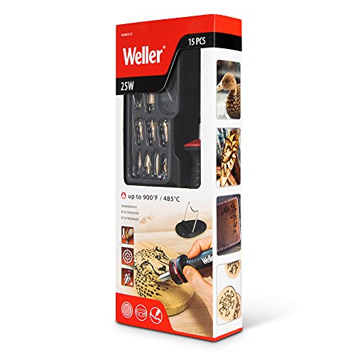 Weller 25W/120V Woodburning Kit, 15 Piece - WLIWBK2512A