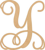 5 Inch Wooden Letter Monogram Initial Y Unfinished Craft, Wood Alphabet Vine Wedding Decor, MDF Paintable Wall Art DIY Cutout NEXTCraft