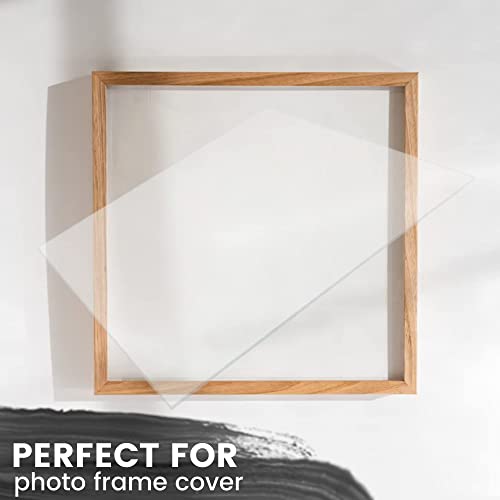 CALPALMY (2 Pack) 1/8" Thick Clear Acrylic Sheets - 20" x 24" Pre-Cut Plexiglass Sheets for Craft Projects, Signs, Display Cases, Sneeze Guard and CALPALMY