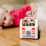 Melissa & Doug Wooden Fire Truck With 3 Firefighter Play Figures - Fire Truck Toys For Kids, Toddler Toy For Pretend Play, Classic Wooden Toys For Melissa & Doug