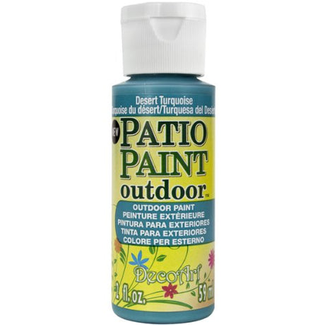 DecoArt DCP79-3 Patio Paint, 2-Ounce, Desert Turquoise DecoArt