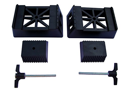 POWERTEC 71026 Plastic Sawhorse Brackets for Use with 2x4 Lumber | Kit Builds one Saw Horse, Set of 2, Black - WoodArtSupply