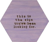 Walnut Hollow Basswood Hexagon Shape Wood Plaque Walnut Hollow