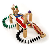 Calmado - 200 pcs Marble Run Wooden Set/Ball Track Set for Kids/Girls/Boys Made of Beech Wood + Bag + Instructions Calmado