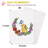 HTVRONT Heat Transfer Paper for Light T Shirts -30 Pack 8.5x11" Printable Heat Transfer Vinyl for Inkjet Printer, Easy to Use,Iron on Transfer Paper HTVRONT