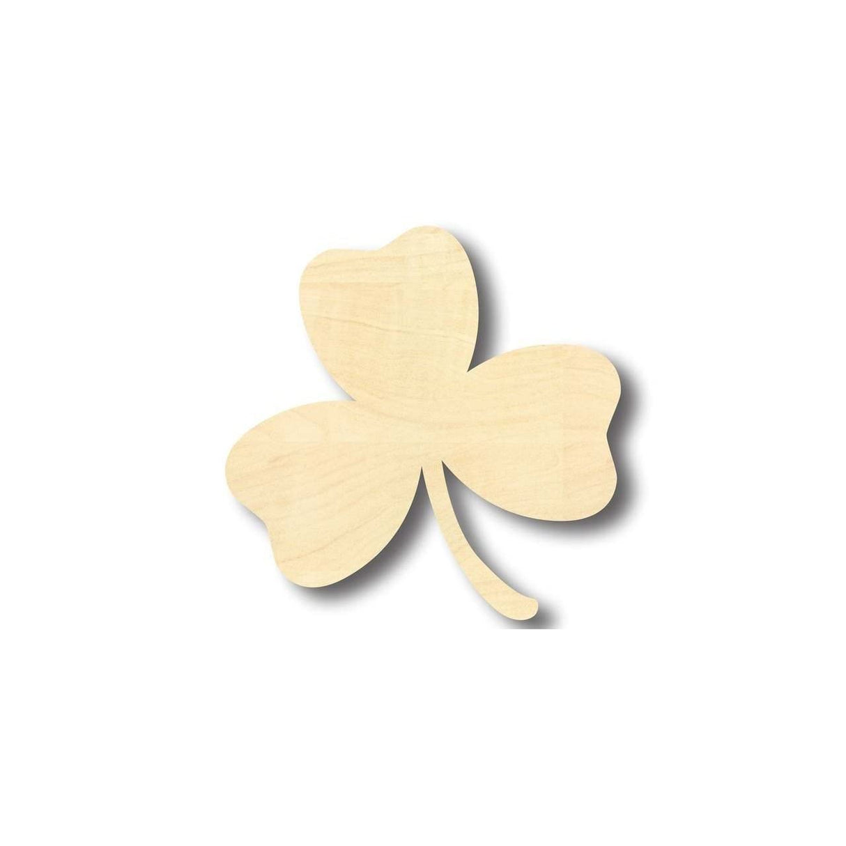 Unfinished Wood Shamrock Shape - St Patrick's - Craft - up to 24" DIY 3" / 1/8" 24 Hour Crafts