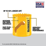 DEWALT Hole Saw Kit, Standard Electrician's Set, Bi-Metal (D180002) , Yellow DEWALT