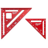 Milwaukee 7 in. Rafter Square Easy to Read MLSQ070 & MILW 4-1/2" Trim Square (MLSQ070-MLSQ040) Milwaukee