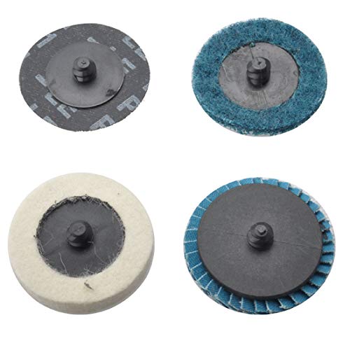 1/4 inch angle air die grinder with 4 pcs 2" roll lock sanding discs