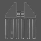 BTremary Clear Nail Polish Paint Organizer Holder Rack Shelf 6 Tier Acrylic Tattoo Ink Essential Oil Display Stand Holds Up to 56-96 Bottles. BTremary