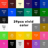 HTVRONT Permanent Adhesive Vinyl Sheets for Cricut Machine, 40 Sheets 12" x 12" Permanent Vinyl Bundle for Cups, Decals, Craft Projects HTVRONT