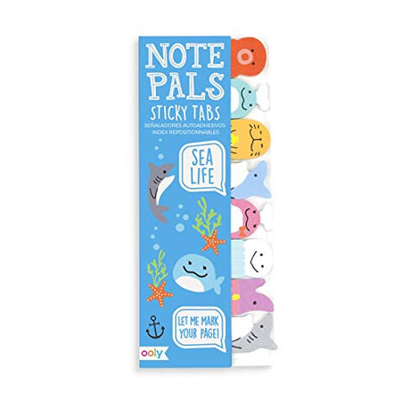 OOLY Note Pals Mini Sticky Tabs - Sea Life - 120 Paper Tabs Ooly