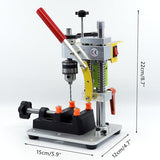 NovelLife Mini Drill Press Precision Benchtop Drilling Machine Elecric Portable Table Driller CNC 795 Motor B10 Chuck Metal Wooden DIY Jewelry Making NovelLife