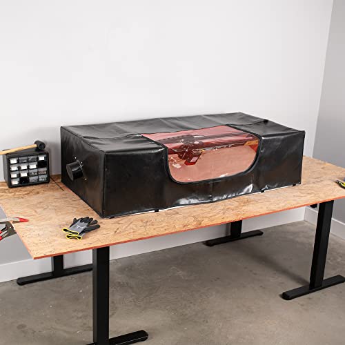 VIVO Extra Large Laser Engraver Enclosure with Exhaust Ports, Fire Retardant Laser Engraving Machine Protective Cover, Fits Large Lasers and Diode VIVO
