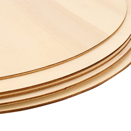KOHAND 6 PCS 20 Inch Wood Circles, Unfinished Wood Rounds Large Wood Circle Blanks Wooden Circle Cutouts, Round Wood Discs for Crafts, Door Hanger, KOHAND