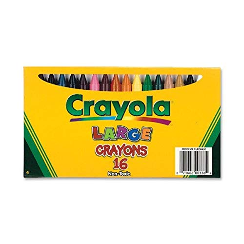 Crayola Large Crayons, Classic Colors, 16 Count Crayola
