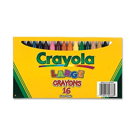Crayola Large Crayons, Classic Colors, 16 Count Crayola