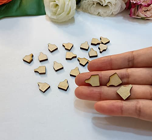 60pcs of Cow Tag Earring Ear Tag,Earrings Studs Sublimation Blanks Wood Earrings,Blanks Farm Animal Earrings Stud,DIY Country Western Jewelry (0.5'') Yuxuanish