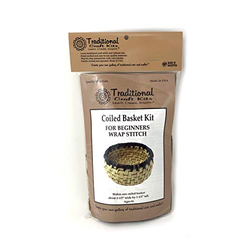Traditional Craft Kits Coiled Basket Kit for Beginners - Wrap Stitch Traditional Craft Kits