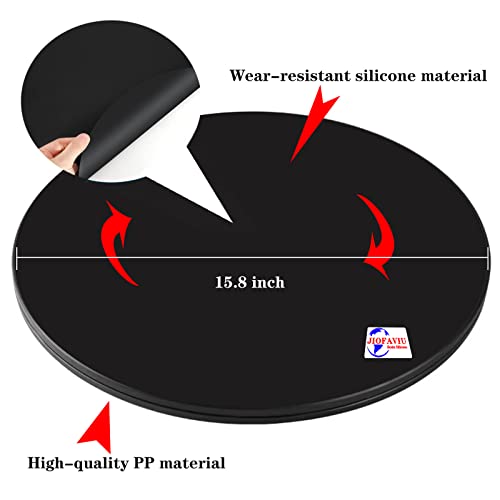 JIOFAVIU Resin Leveling Rotary Table with Silicone Craft Mat & Leveling Tool, 15.8" Resin Craft Leveling Board for Silicone Mold, Epoxy Resin, UV Jiofaviu