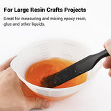 500ml Large Silicone Measuring Cups, Gartful 2-Cup Resin Mixing & Pouring Cups for Epoxy, Resin Jewelry Making, Nonstick Reusable Craft Measuring Gartful