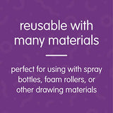 Colorations - EANST Animal Shape Stencils Set of 12 8" Plastic Stencils for Kids Arts and Crafts Material Colorations