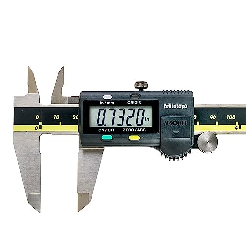 Mitutoyo 500-197-30 Electronic Digital Caliper AOS Absolute Scale Digital Caliper, 0 to 8"/0 to 200mm Measuring Range, 0.0005"/0.01mm Resolution - WoodArtSupply