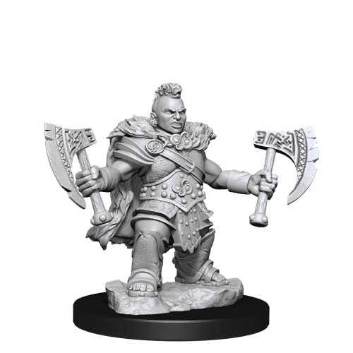 D&D Frameworks: Dwarf Barbarian Female - Unpainted and Unassembled WizKids