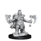 D&D Frameworks: Dwarf Barbarian Female - Unpainted and Unassembled WizKids