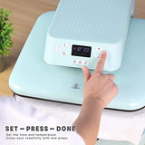 HTVRONT 15"x15" Heat Press Machine for T-Shirts & HTV Heat Transfer Vinyl Bundle: 20 Pack 12'' x 3FT Heat Transfer Vinyl Rolls HTVRONT