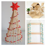 20PCS Wood Dowel Rod 24 Inch – Wood Craft Sticks 1/4 inch x 24 Inch Wooden Dowels for Crafts Balsa Wood Rod Bass Wood Sticks Long Wooden Sticks BELMAKS