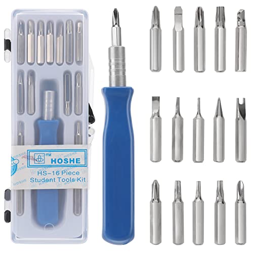 16 in 1 Premium Precision Screwdriver Set, Small Pocket Screwdriver Set with Phillips Flathead Tox Screwdriver Bits, Mini Screwdrivers Kit for - WoodArtSupply