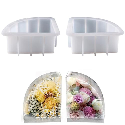 Large Resin Molds,Bookend Resin Molds,Large Geode Book Organize Resin Molds Silicone,Crystal Epoxy Deep Resin Molds,Epoxy Resin Molds for Flowers - WoodArtSupply