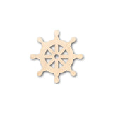 Unfinished Wood Helm Steering Wheel Shape - Naval - Ocean - Craft - up to 24" DIY 4" / 1/4" 24 Hour Crafts