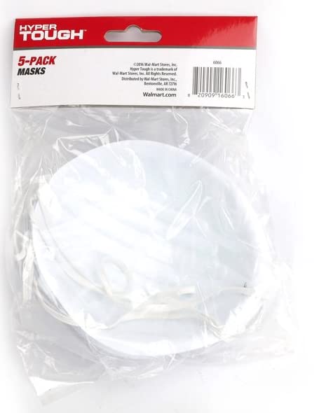 Hyper Tough Protective Dust Masks, 5-Pack (1) Hyper Tough