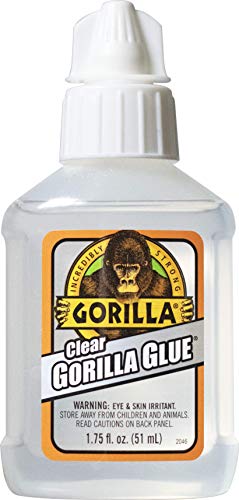 Gorilla Clear Glue, 1.75 ounce Bottle, Clear (Pack of 1) - WoodArtSupply