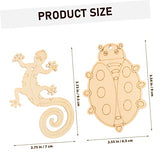 COHEALI 20pcs DIY Pendant Zero for Him Unfinished Dragonfly Nativity Crafts for Kids Wooden Ladybug Ornaments Unfinished Wood Animal Shapes Wood COHEALI