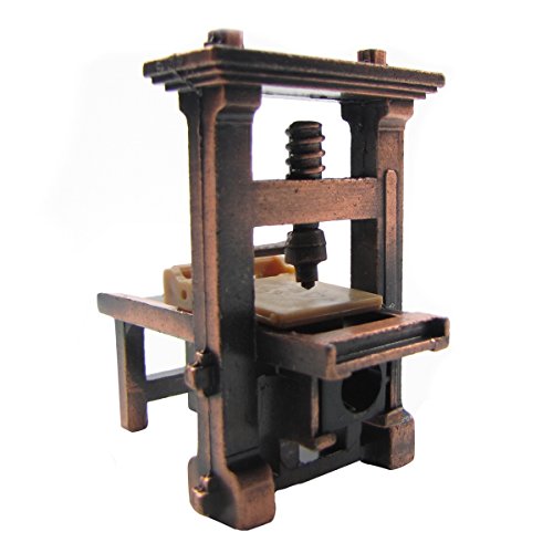 Treasure Gurus 1:48 Scale Metal Printing Press Die Cast Diorama Accessory Desk Pencil Sharpener TG,LLC