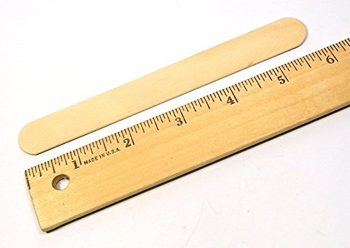 50 Pack Jumbo Wood Mixing Sticks: 6" Inch Smooth Sanded Birch for Paint, Epoxy, Resin, or Wax NSI