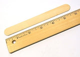 50 Pack Jumbo Wood Mixing Sticks: 6" Inch Smooth Sanded Birch for Paint, Epoxy, Resin, or Wax NSI
