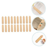 TEHAUX 20pcs Wooden Blank Bookmark Unfinished Wooden Slices Unfinished Hanging Tags Unfinished Wooden Crafts Wood Art Bookmarks Wooden Craft TEHAUX