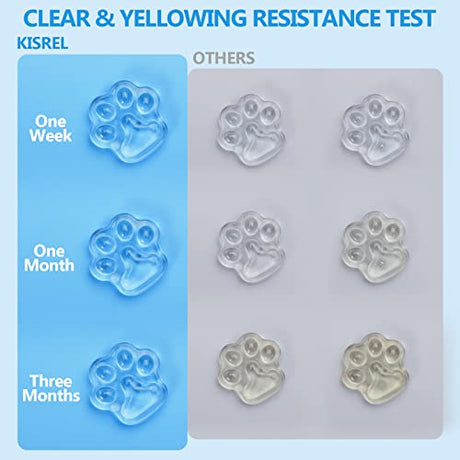 KISREL UV Resin Kit with Light Larger Size - 200g Upgraded Hard Type Crystal Clear UV Resin Kit, 23 Lamp Beads UV Light, UV Resin with Light for KISREL