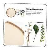 VILLCASE 1 Set DIY Log Painting Natural Wood Slices Painting Kit Unfinished Blank Sign Handmade Wood Painting Kids Toys Kid Craft Wedding Christmas VILLCASE