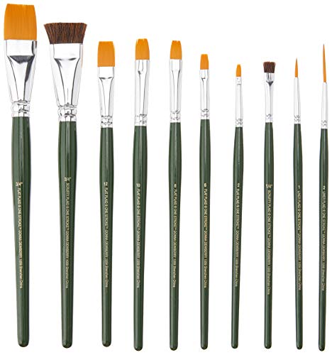 FolkArt One Stroke One Stroke Brush Set, 1059 (10-Pack),Small FolkArt One Stroke